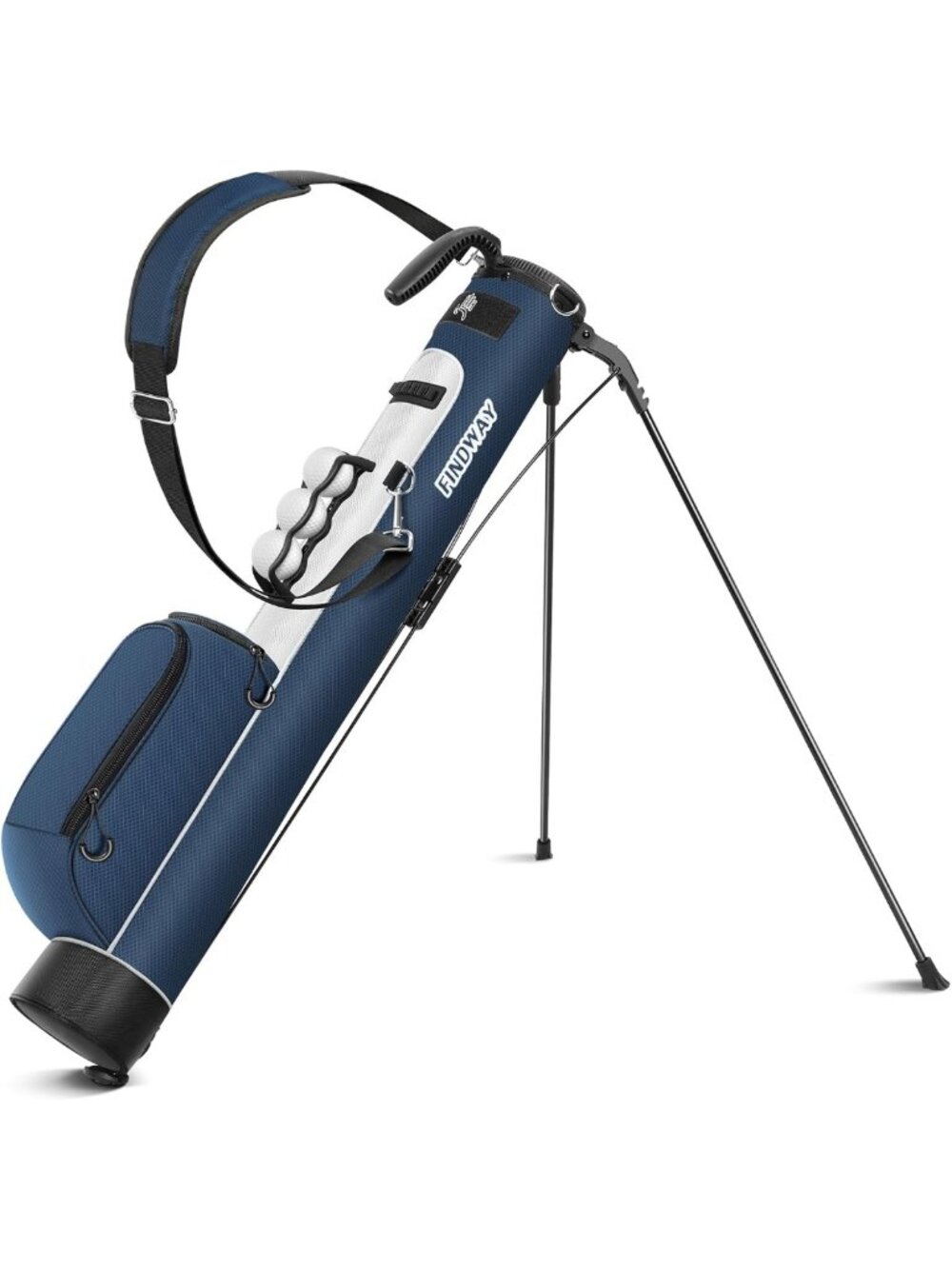 Lightweight Golf Stand Bag with Cooler & Ball Holder - Perfect for Par 3 & Pitch